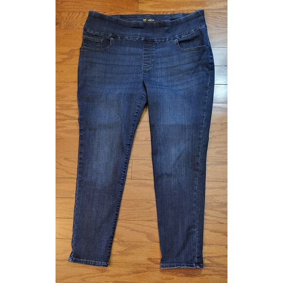 Lee Sculpting Slim Fit Slim Skinny Leg Pullon Jeans Womens 18W Mid Rise - Picture 8 of 11